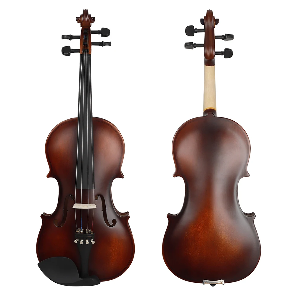 

4/4 Acoustic Violin Basswood Retro Matte Violino Professional Solid Wood Violin With Case Bow Beginners Musical Instrument Gift