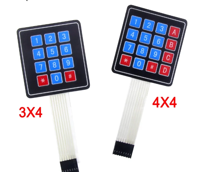 Tastiera a 16 tasti con interruttore a membrana tastiera a matrice 4X4 3X4 per Kit fai-da-te arduino