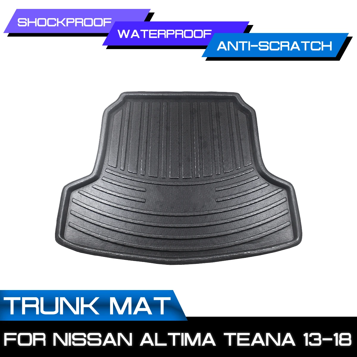 For Nissan Altima Teana 2013-2018 Car Rear Trunk Boot Mat Waterproof Floor Mats Carpet Anti Mud Tray Cargo Liner