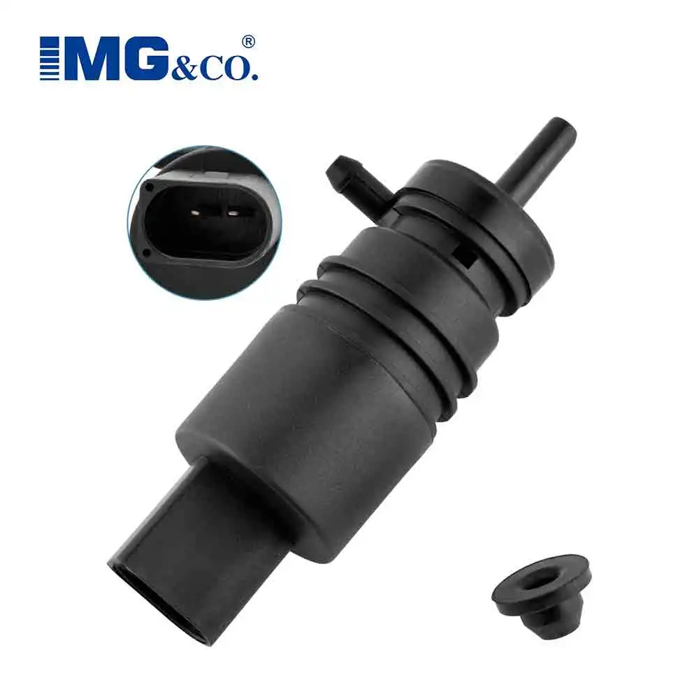 

2218690121 Windshield Washer Pump with Grommet Compatible with C230 C300 G500 E300 E350 SL500 S500