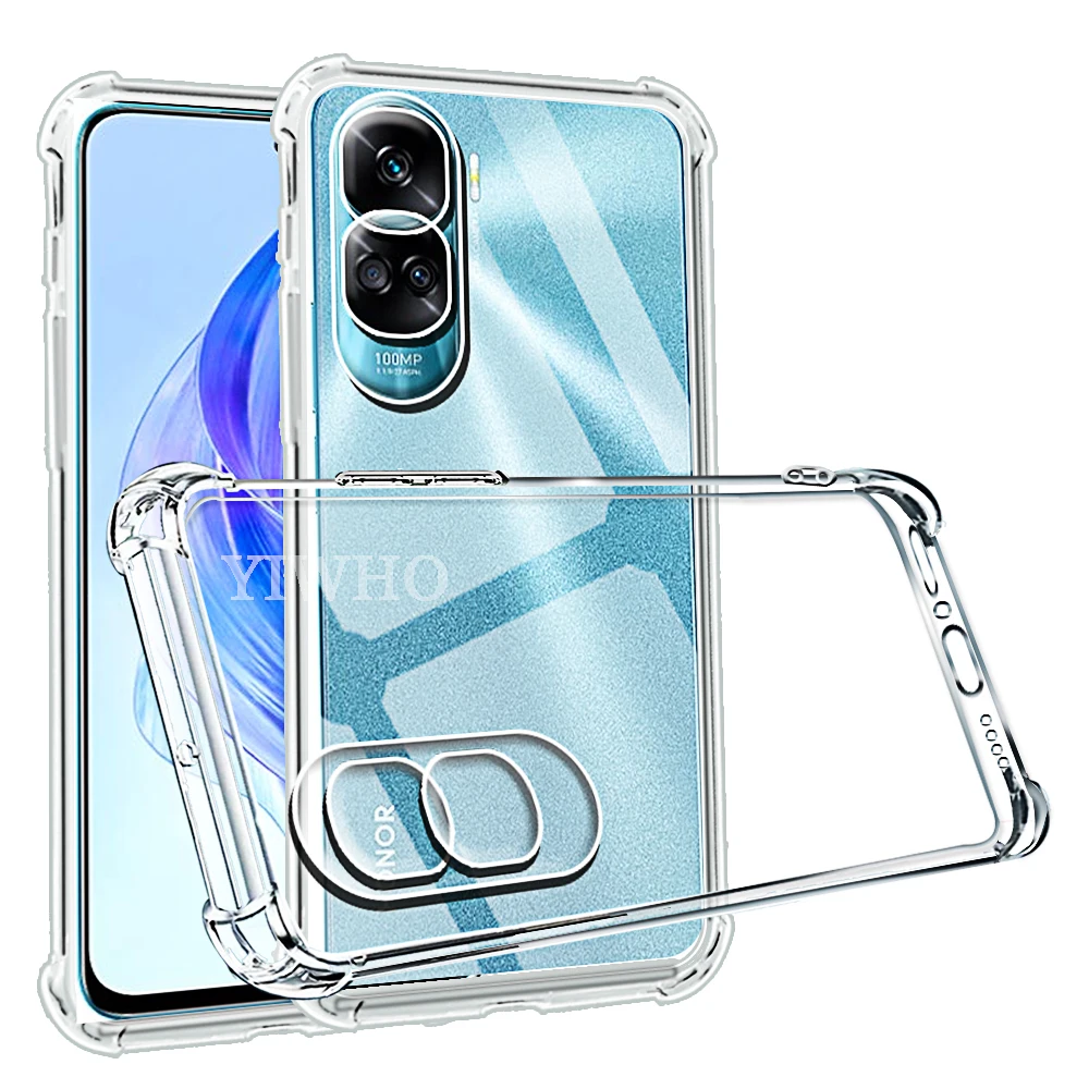 Wstrząsoodporne etui na telefon Huawei Honor 90 70 Lite 80 Pro Transparent Clear Silicone Soft TPU on Honor90 90lite 70lite Back Cover