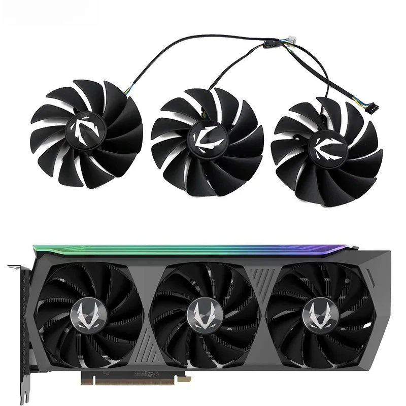 88MM 4Pin GPU Cooling Fan GA92S2U For ZOTAC RTX3070Ti 3080 3090 Trinity OC Graphics Video Card