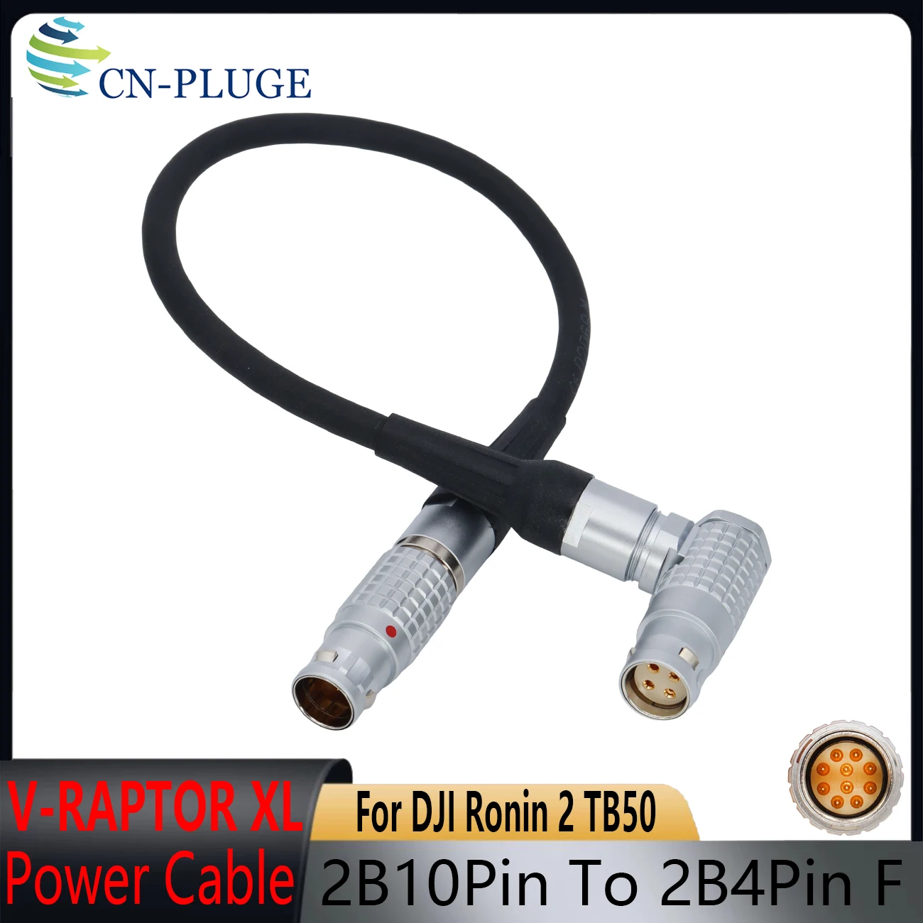 For Ronin2 TB50 To RED V-RAPTOR XL  Camera 2B 10Pin To 2B 4Pin Power Cable