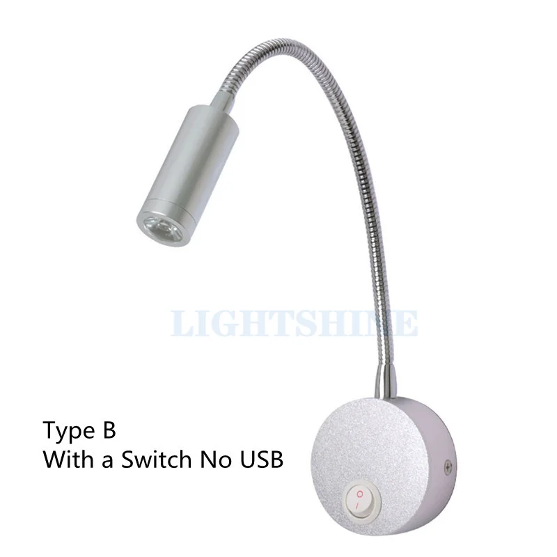 

Bedroom Bedside Lamp Hotel Wall Dormitory Small Night Lamp Eye Protection Reading Lamp With Usb Charging Port 3W