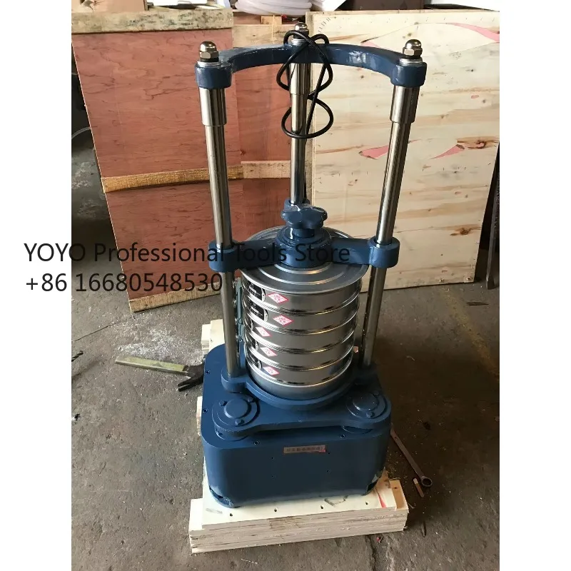 1La200mm Small Vibrating Screen for Mineral Screening Laboratory Rotating Testing Equipment Vibrating Screens