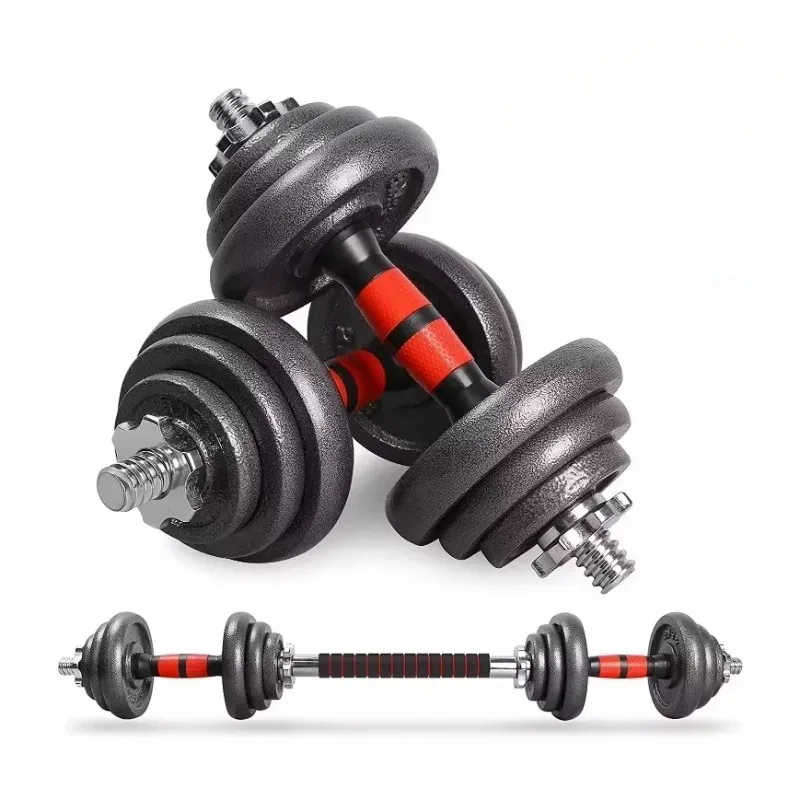 30kg Weightlifting Dumbbells Powder-coated Dumbbell Fitness Training Set