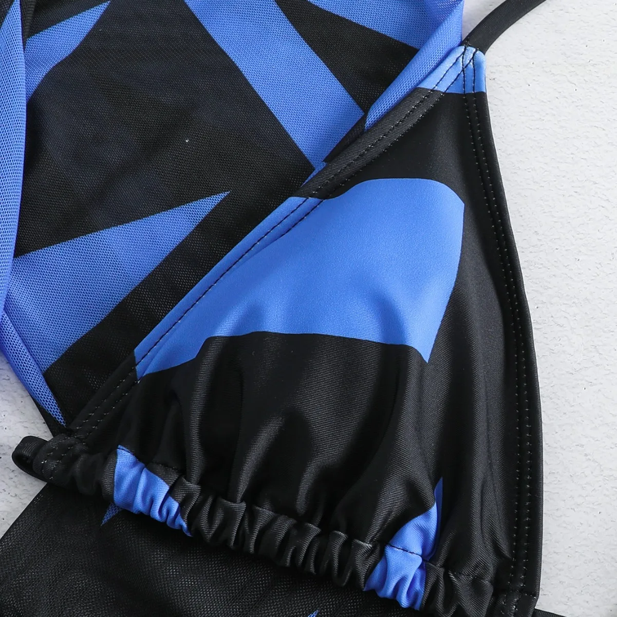 3 Pieces 2025 String Printed Batwing Long Sleeves Drawstring Kimono Beach Swim Ombre Drawstring Cover Up Ladies Tops