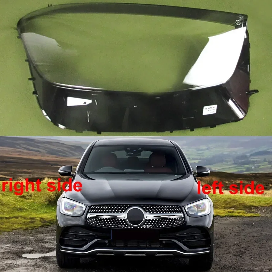 

Headlight Shell Lamp Shade Transparent Headlamp Lens Cover Plexiglass For 2020 2021 2022 Mercedes-Benz W253 GLC200 GLC260 GLC300