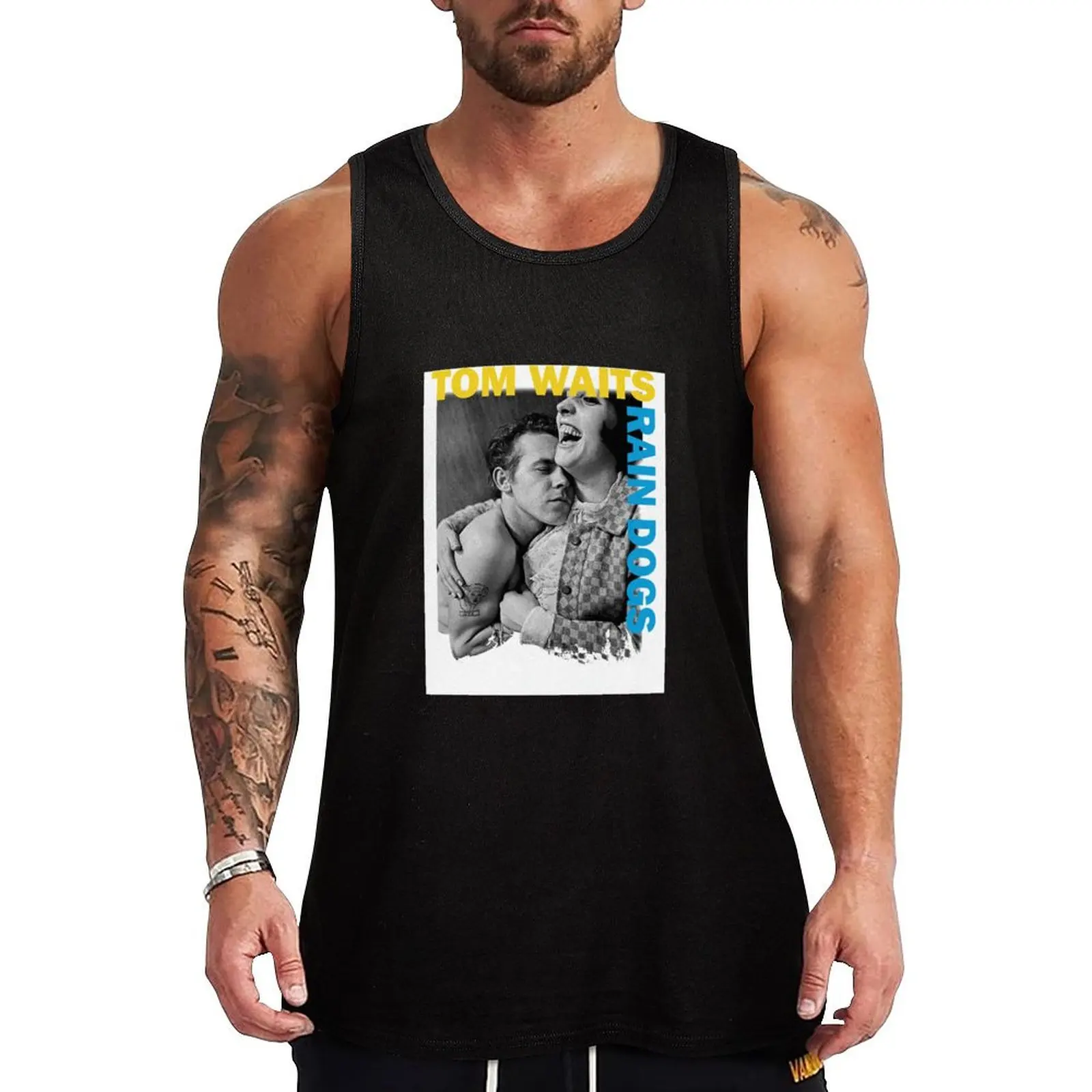 Tom Waits Tank Top gym Men's summer clothes 2024 t shirts Men's tops