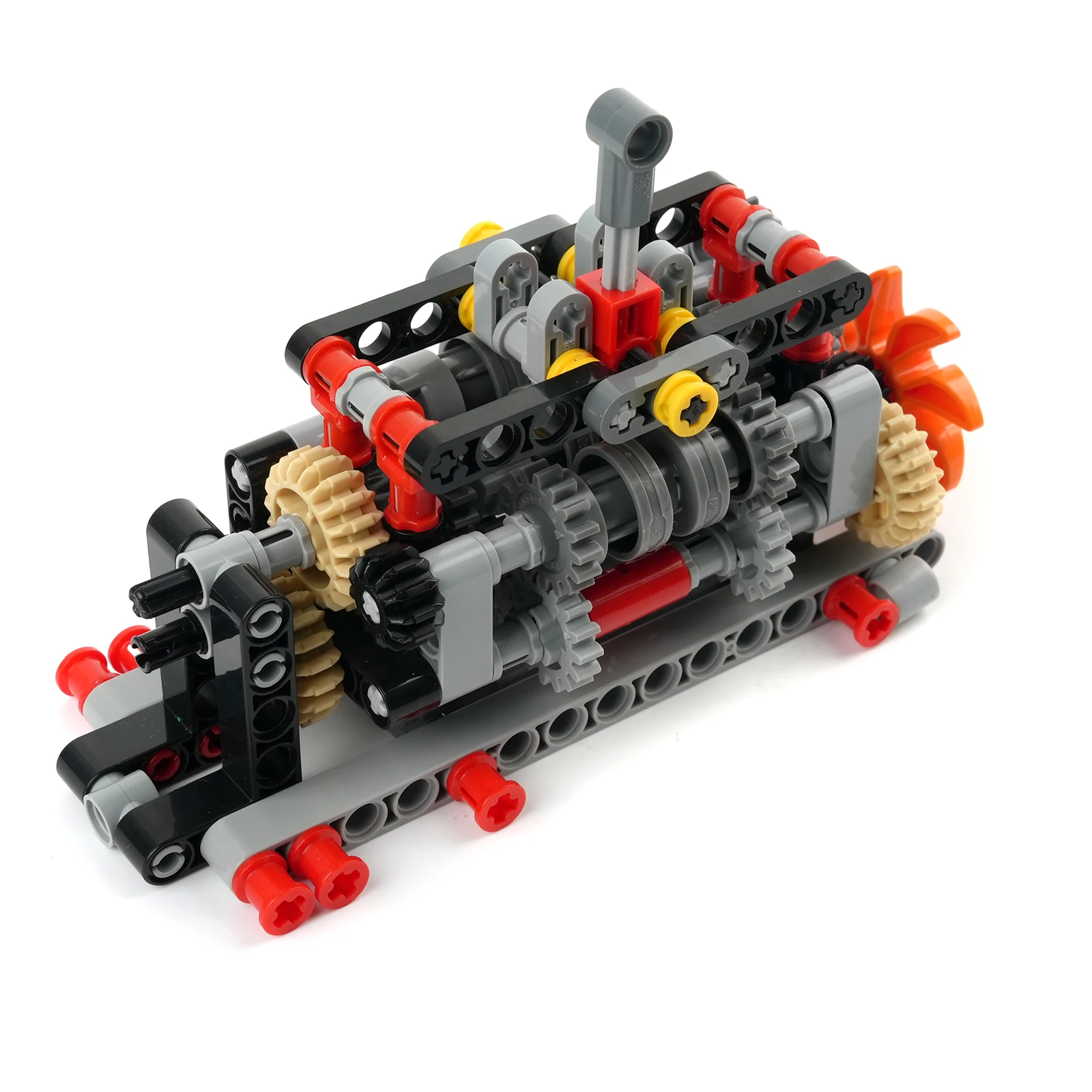 6-speed Gearbox Building Blocks Model Kit MOC Technical Puzzle Bricks Toys Creative Gearbox with APP Control Motor for 8883/8881