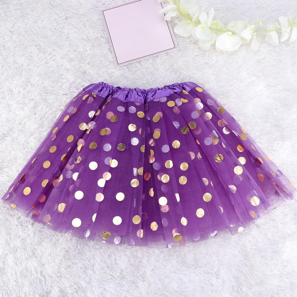 Jupe Tutu en Tulle à paillettes pour filles, vêtements de danse de fête, de vacances, taille élastique, jupe de Banquet, vêtements pour enfants