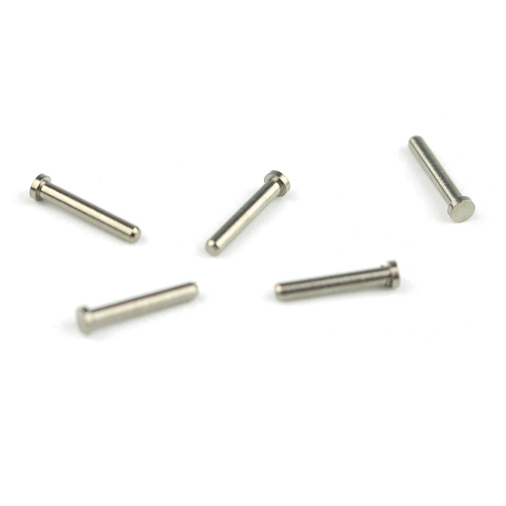 100pcs Eyeglasses Hinge Fix Screw Rivet Metal Single Pin Length 6mm 8mm Diameter 1.18mm Glasses Decorative Nail Accessory