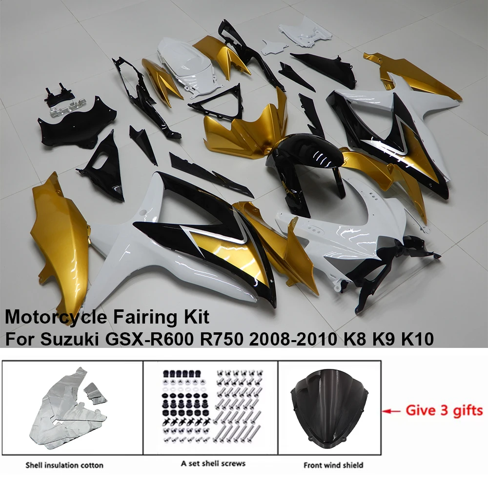 

Motorcycle Fairing Set Body Kit Plastic For Suzuki GSX-R600 R750 2008-2010 K8 K9 K10 Accessories Injection Bodywork S0608-104a