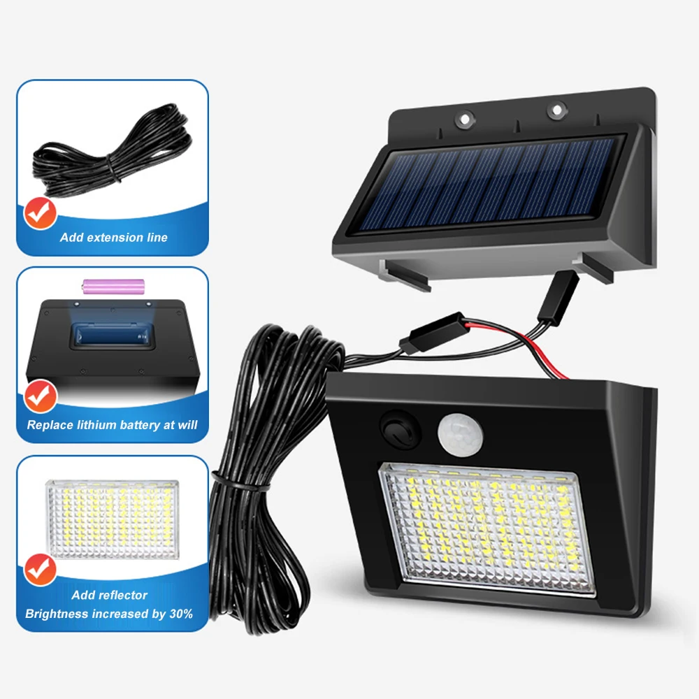 32/48 Led Solar Motion Sensor Verlichting Waterdicht Menselijk Lichaam Inductie Wandlamp Zonne-energie Straat Licht Tuin Decoratie