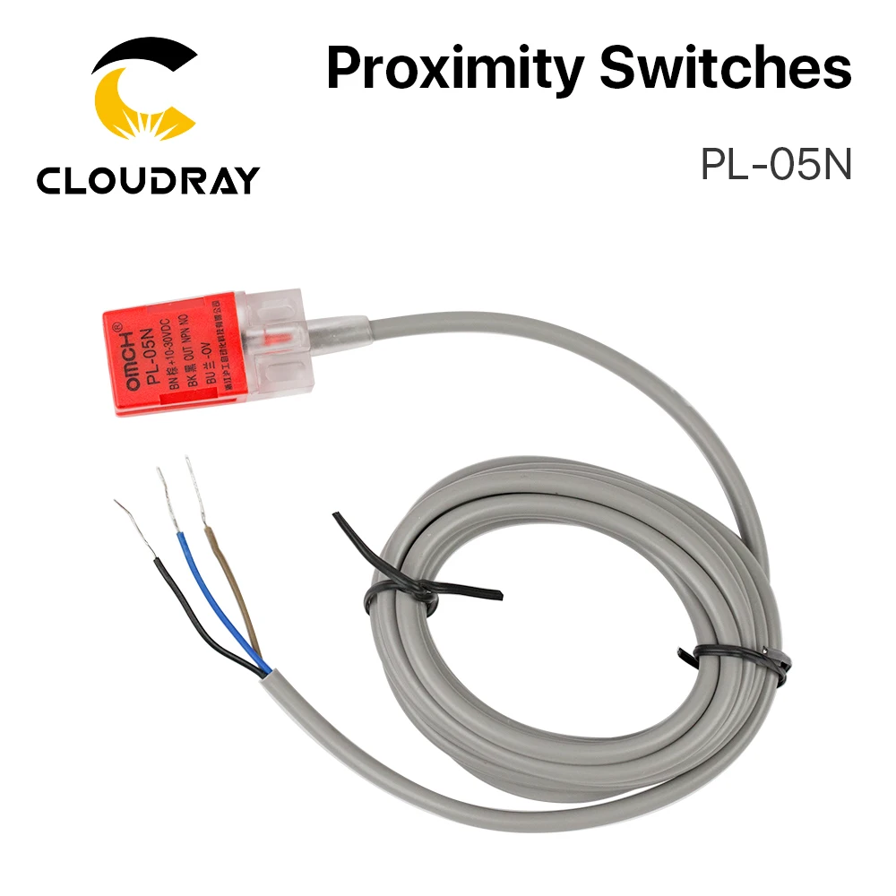 Cloudray Inductive Proximity Sensor Switches PL-05N 5mm NPN out DC10-30V Normal Open NEW for Laser Cutting Machine