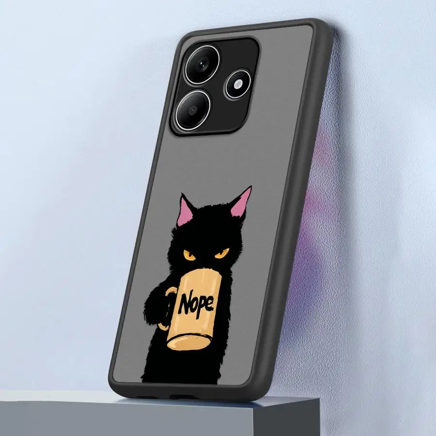 Terug Telefoon Cover Case voor Xiaomi Redmi 14C A1 A2 Plus 10 K40 Pro 9 A4 13C 12C cartoon Kat Eend