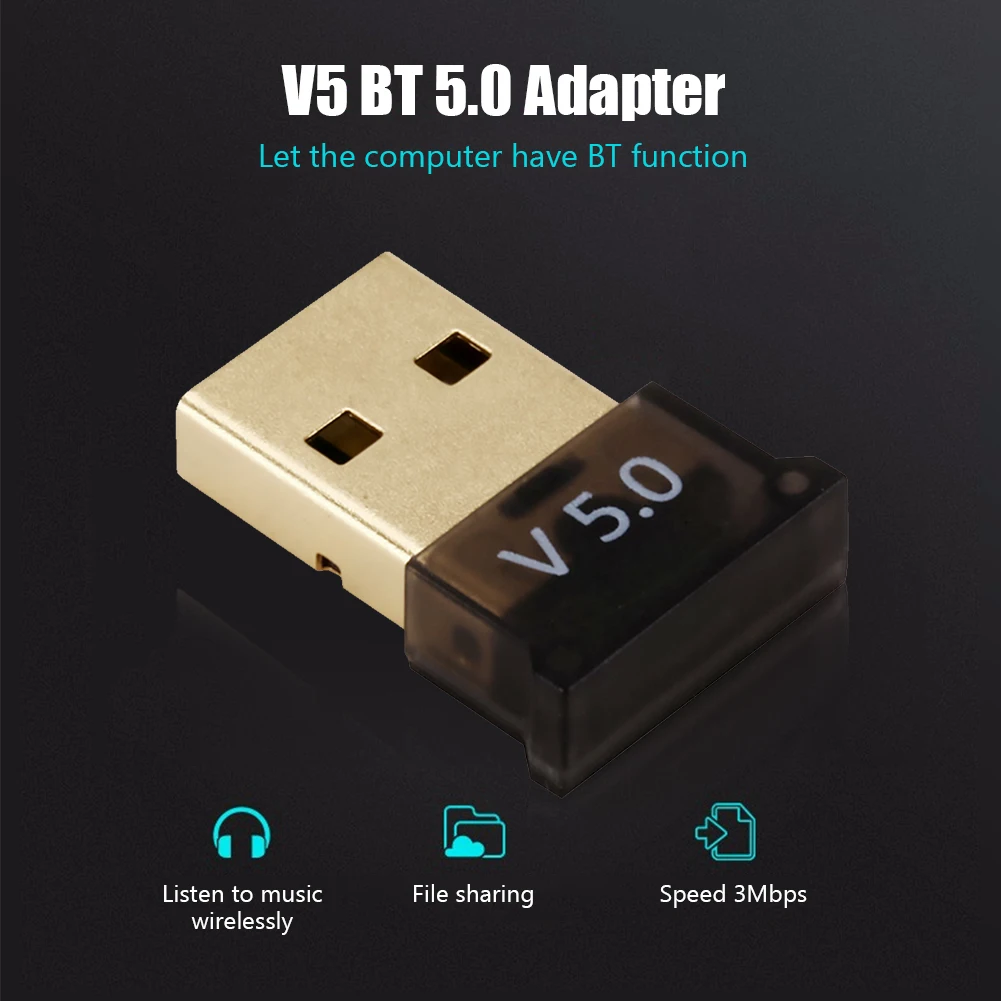 CSR 4,0 USB 5,0 Bluetooth-kompatibel Adapter Dual-modus Übertragung Wireless USB Adapter USB Audio Adapter für Desktop-Computer
