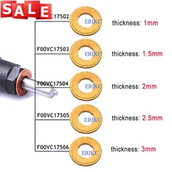 4PCS F00VC17505 Injector Nozzle Copper Washer F00VC17504 F00VC17503 F00VC17502 Diesel Sprayer Gasket F00VC17506 for Bosch Shim