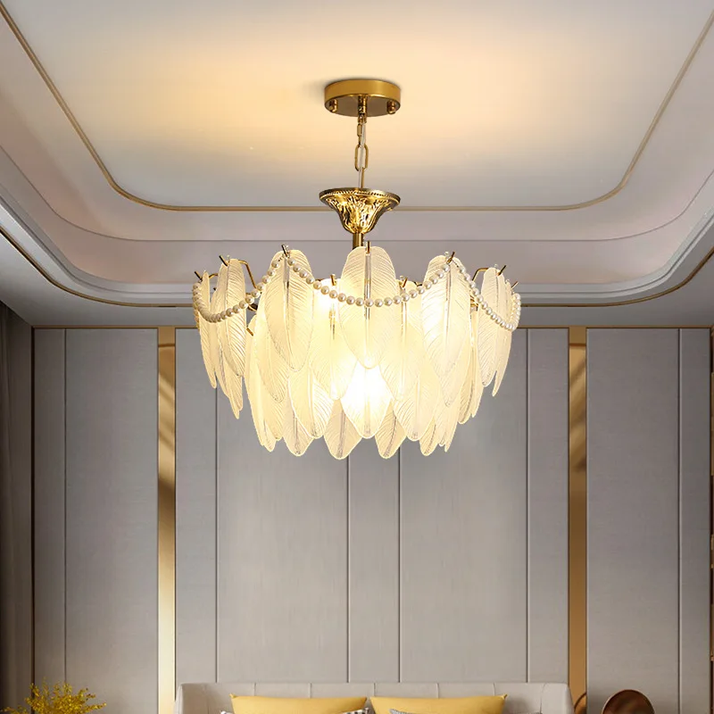 

Elegant French Crystal Chandelier Modern Minimalist Luxury Lighting for Living Room Dining Room Bedroom