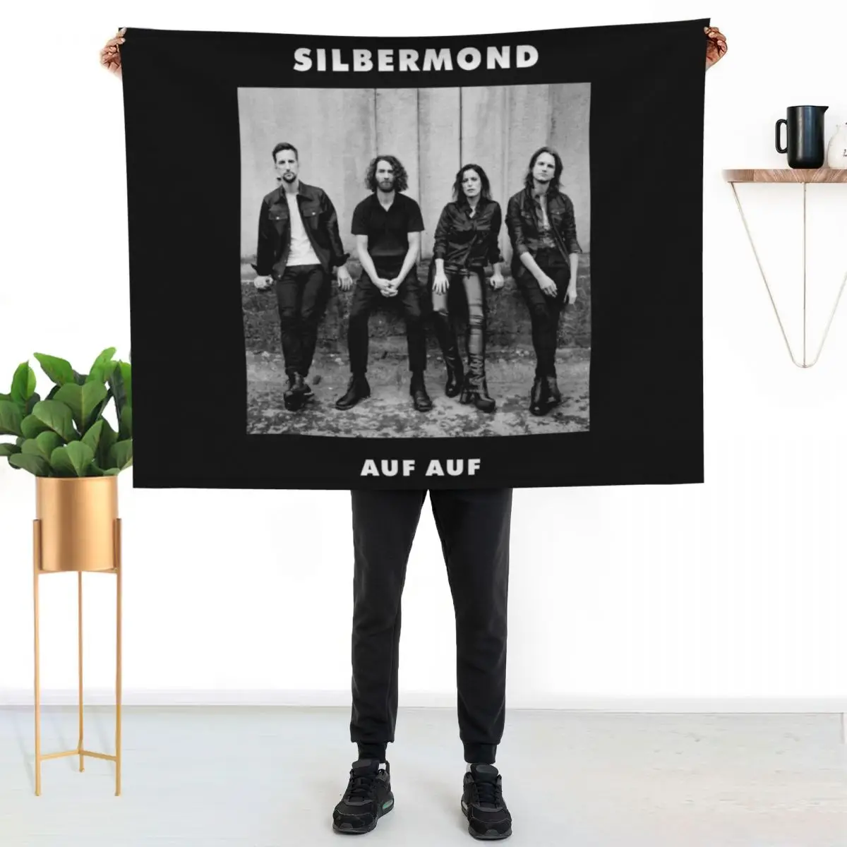 

SILBERMOND BAND AUF Throw Blanket Durable Warm Blanket for Daily Home Use