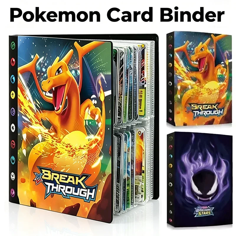 IN STOCK Pokemon Charizard Cards Album Book 240PCS Pok é mon Game Card Album VMAX GX EX Holder Collection Binder Folder Kid Gift