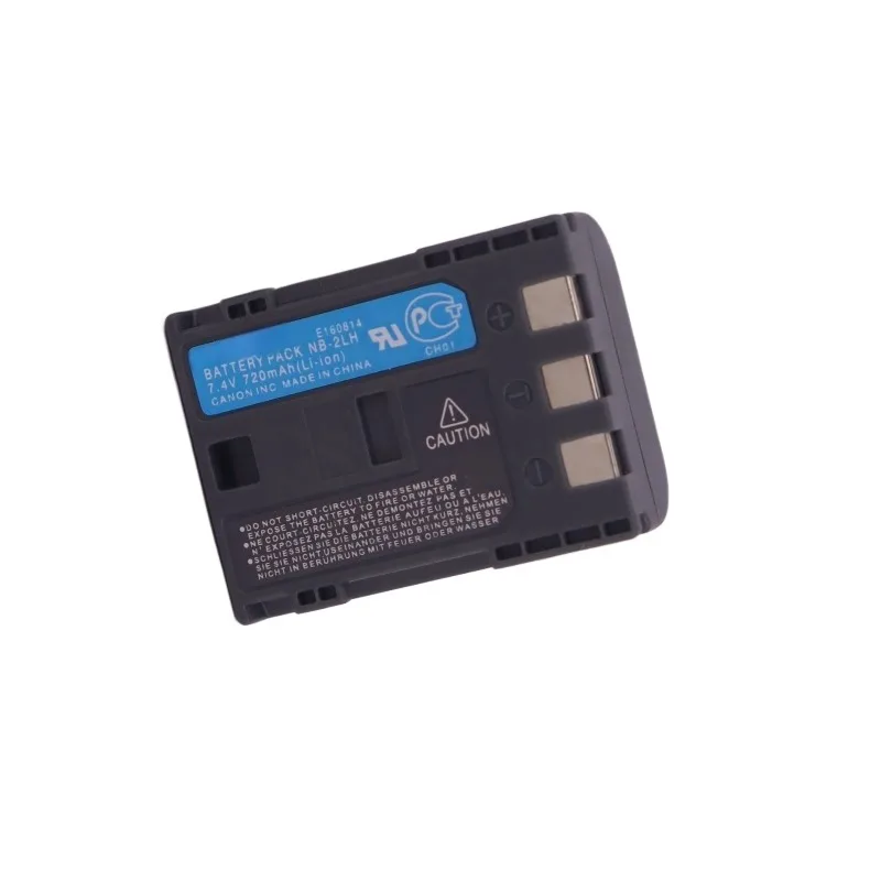 Batteria sostitutiva NB-2LH 720mAh completamente decodificata per fotocamera digitale Canon PowerShot G7 G6 G5 S70 S60 S50 S30 A460 A470 A480