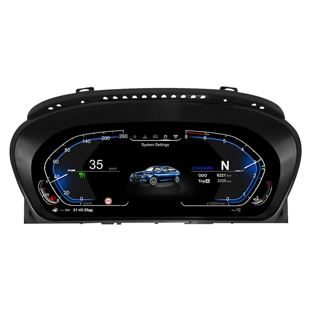 12.3 بوصة سيارة LCD أداة رقمية العنقودية ل X5 E70 X6 E71 CCC CIC 2006-2013 ترقية عداد السرعة قمرة القيادة لينكس #2