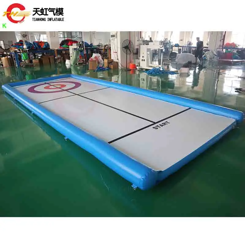 

Быстрая доставка, портативный надувной хоккейный игровой набор, уличный надувной пол, скручивающий футбольный мяч, игра для детей