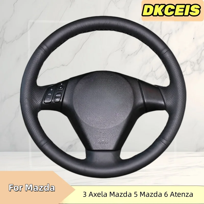 Car Steering Wheel Cover Faux Leather For Mazda 3 Axela Mazda 5 Mazda 6 Atenza Mazda MPV Pentium Steering Wheel Braiding Cover