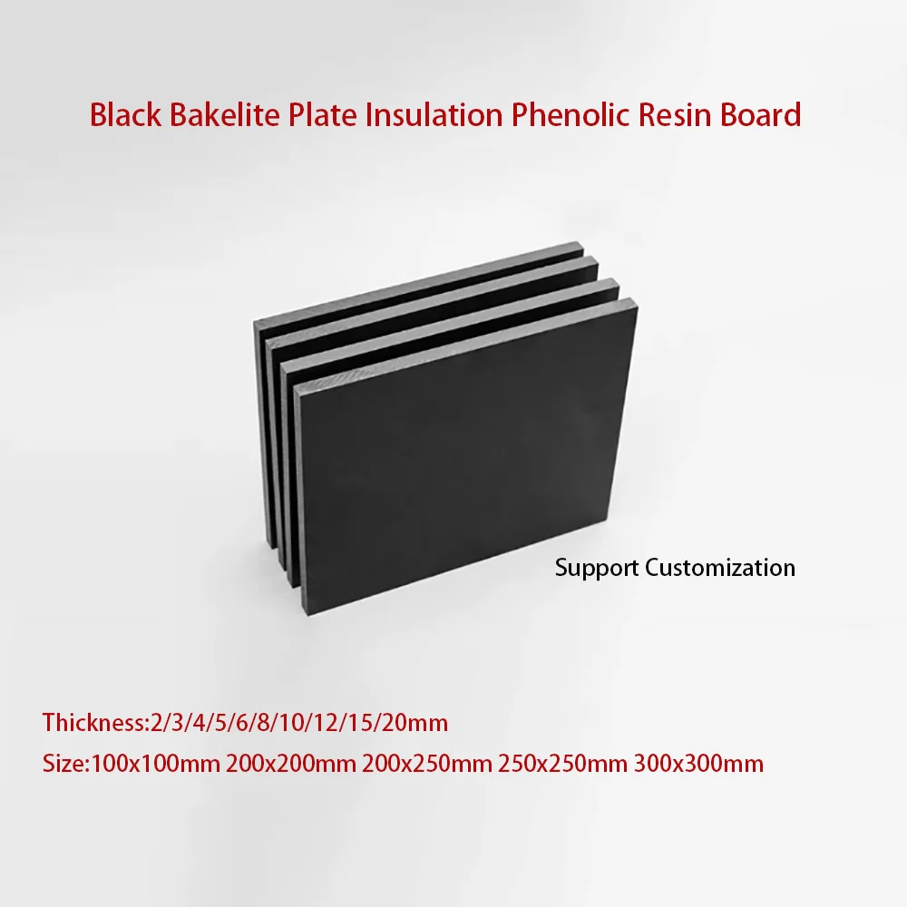 

2mm-20mm Thick Black Bakelite Plate Insulation Phenolic Resin Board Bakelite Sheets Antistatic and High Temperature Resistance