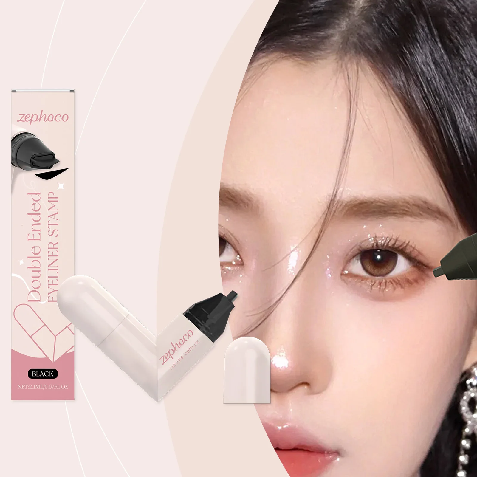 อายไลเนอร์สีดําซีลสมมาตร Contour Seal ปากกาอายไลเนอร์ชนิดน้ํากันน้ําทนทาน