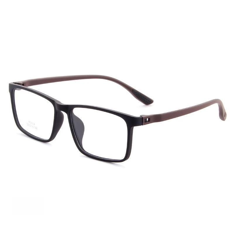 YIMARUILI Ultraleichte, flexible, schraubenlose Design-TR90-Brillen für Damen, Retro-Quadrat, optische Brillenfassung, Herren, 2033 – Detail 14