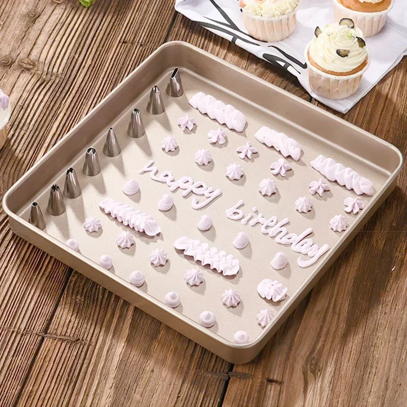 8/10/16Pcs/Set Silicone Pastry Bag Tips Kitchen Cake Icing Piping Cream Cake Decorating Tools Reusable Nozzle Set +1 Pastry Bags