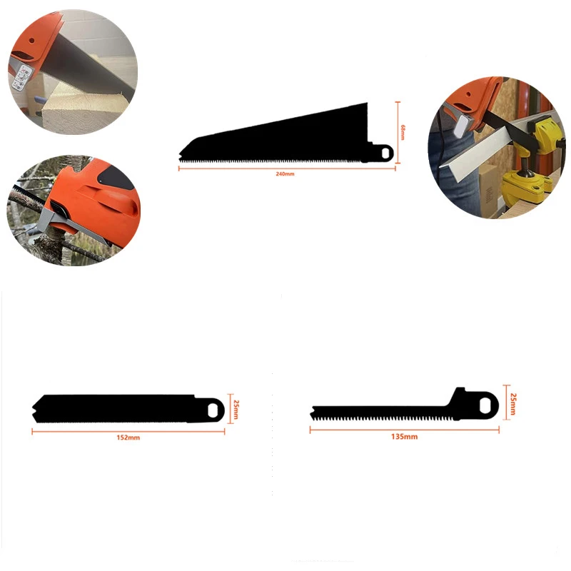 1 PCS Replacement Electric Hand Saw Blade, Compatible For Black Navigator Saw, Wood/Metal/Plastic Cutting Blade