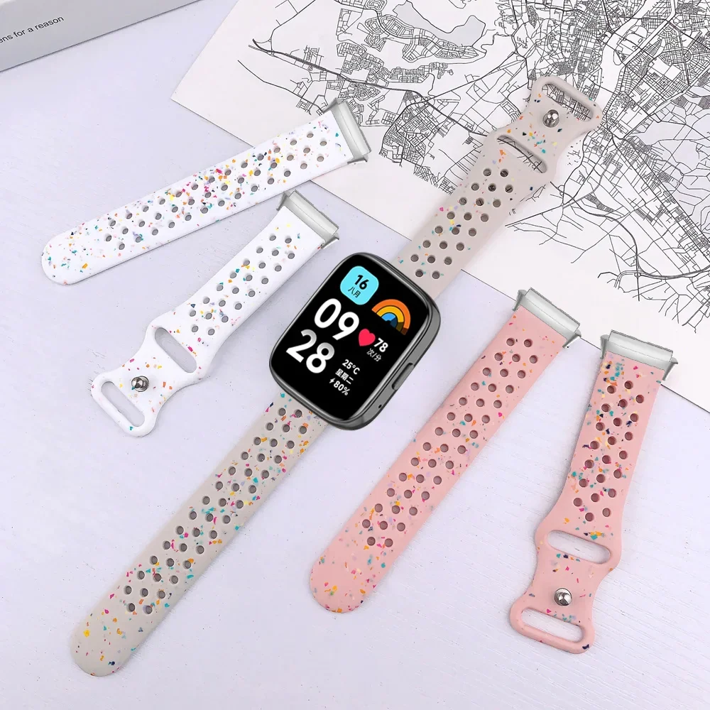 Silicone Strap for Redmi Watch 3 Active Metal Adapter Band Bracelet for Redmi Watch 3 Lite Wristband Replacement Accessories