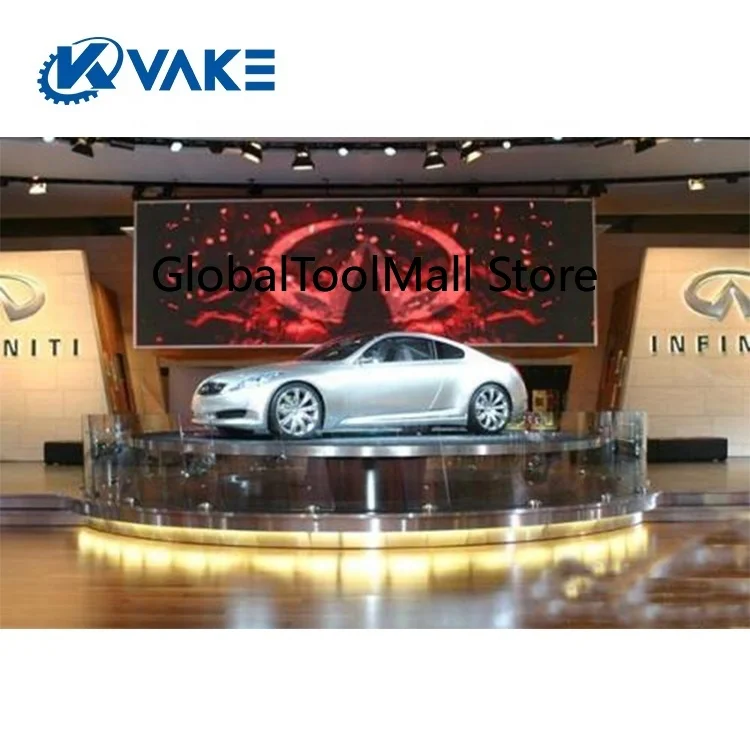 Portable 4M Diameter Electric Rotate Stage for Car Shows 3000kg Load Weight Events DMX Automatic Rotating Circle Stage Structure
