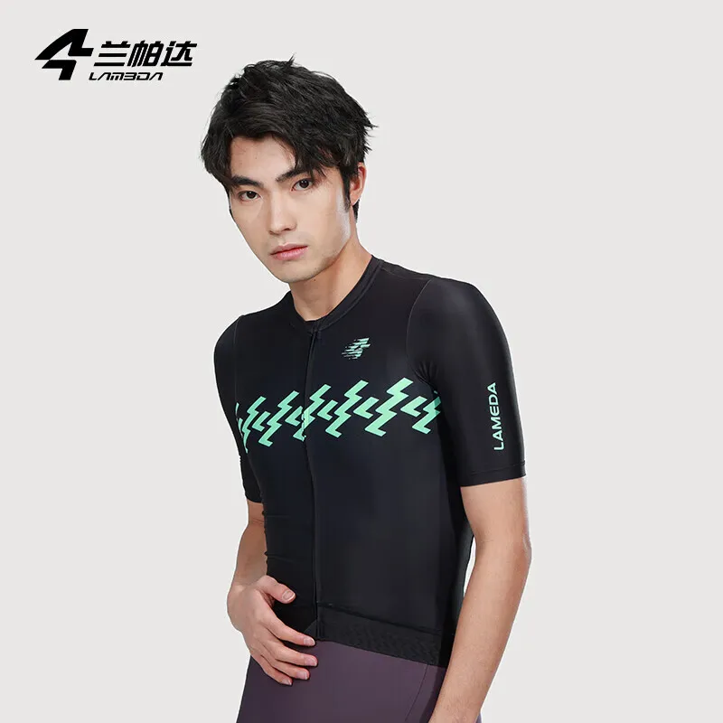 

Lameda Men's Short Sleeve Cycling Jersey Breathable Quick Dry Summer Mtb Road Bike Bicycle Riding Tops Casual Sports Clothing
