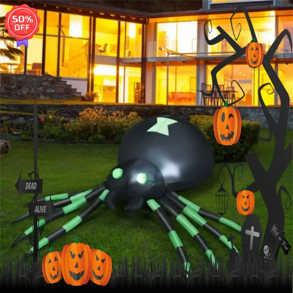 

6 Feet Halloween Decorate Inflatable Spider