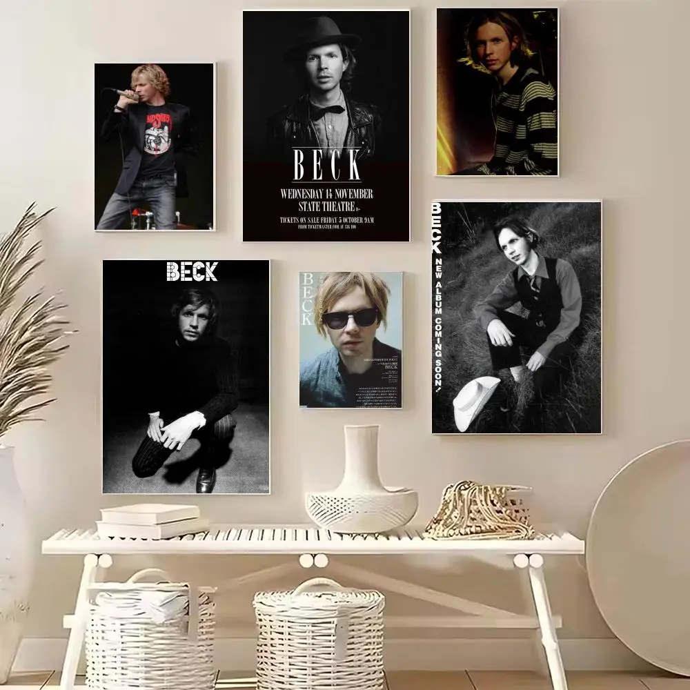 Alternative rock B-Beck Hansen Poster PP Wall Decor Posters Celebrity Art Prints Aesthetic Wall Art Bedroom Office Home Gift