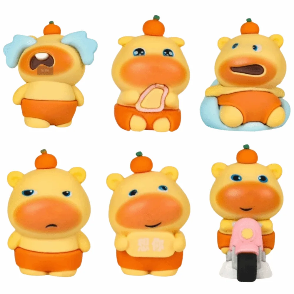 ميني لولو كابيبارا صندوق أعمى الراتنج المياه دولفين الحلي مفاجأة لعبة هدية