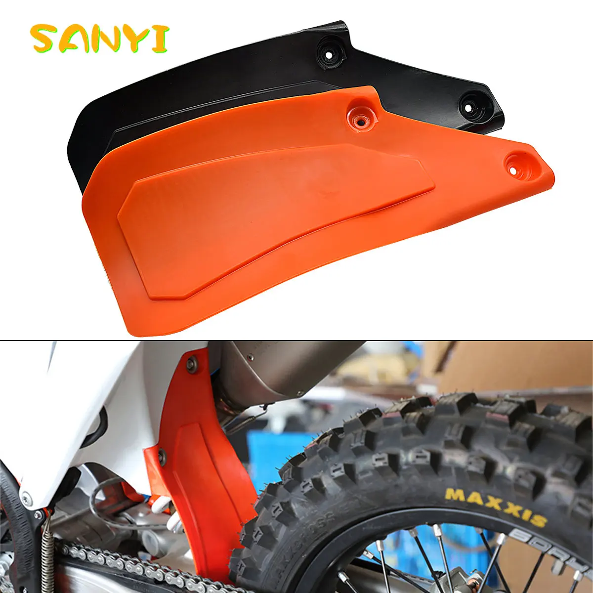 Motorcycle Rear Fender Mudguard Plastic Kit Shock Absorber Air Box Mud Flap Splash Guard For KTM SX SXF XC XCF XCW XCFW 125-500 