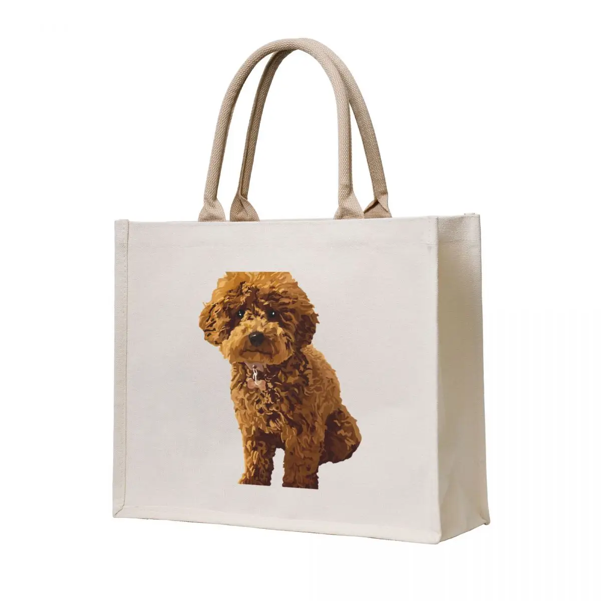 

Ginger the Toy Poodle Tote Bag reusable shopping bags Reusable bags Big bag Shopping bags