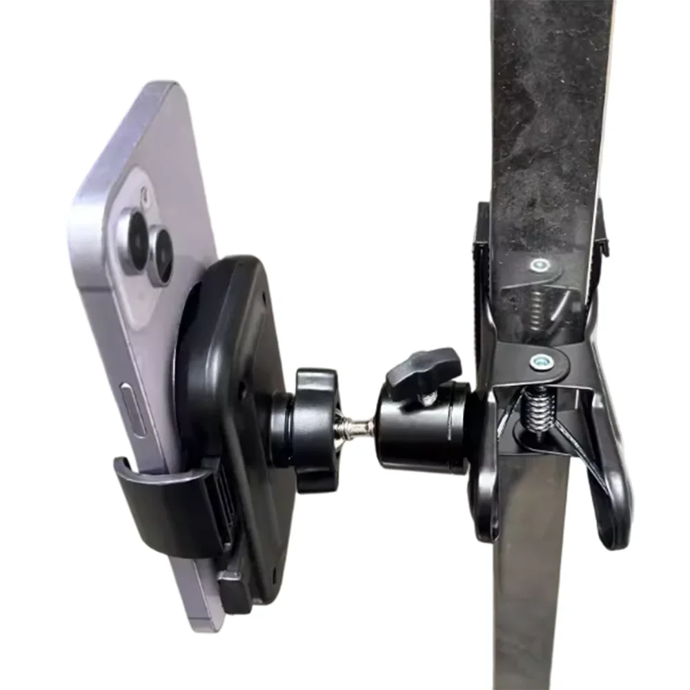 

Metal Desktop Live Streaming Stand Phone Holder with Strong Clamp Shockproof Gimbal Support Clip for Vlog & Street Shooting