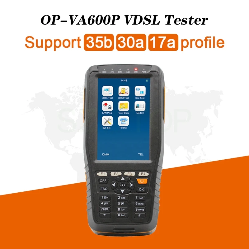 

OP-VA600P ADSL VDSL DMM 35B тестер-pwoer Meter поддержка 30a 17a профиль ADSL VDSL DMM 35B тестер инструмент для обслуживания под заказ