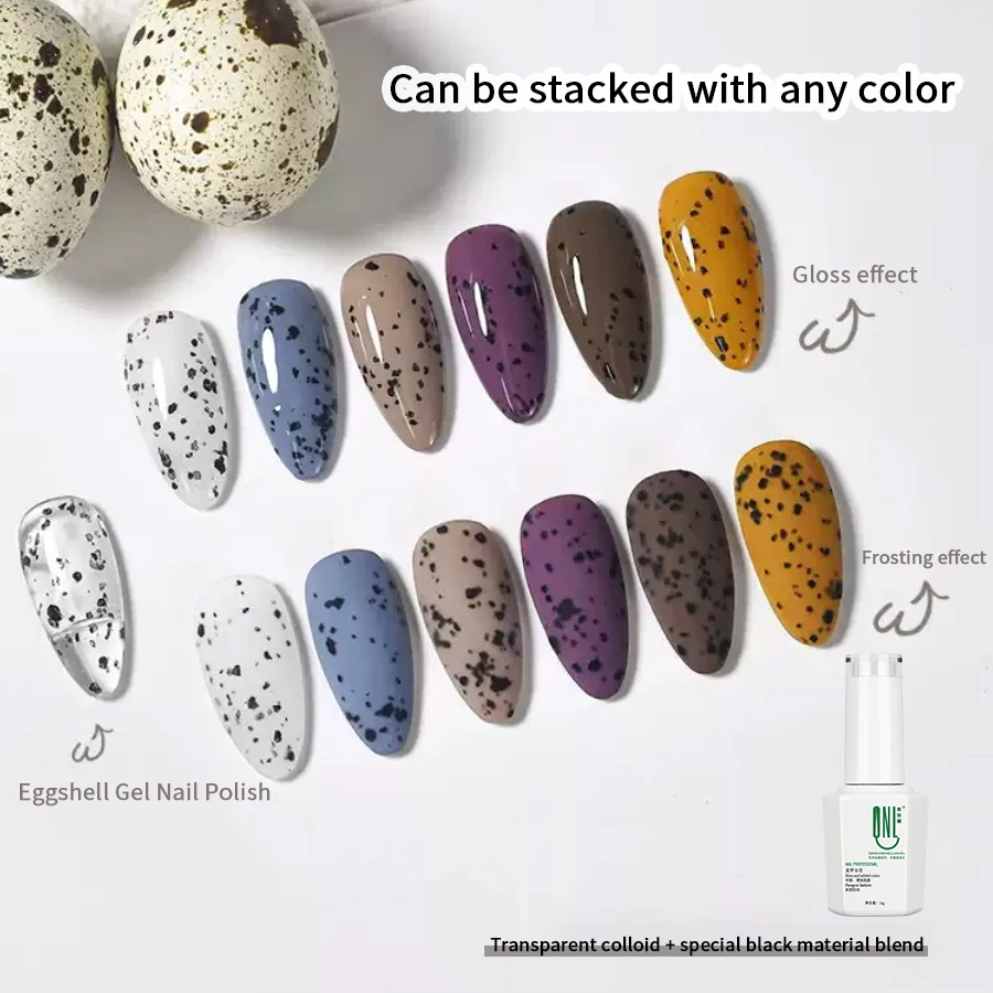 RS NAIL 12ml Eggshell Gel Nail Polish Transparent Soak Off Gel Semi-Permanent Varnish Nail Art Egg Gel With Any Color Gel Base