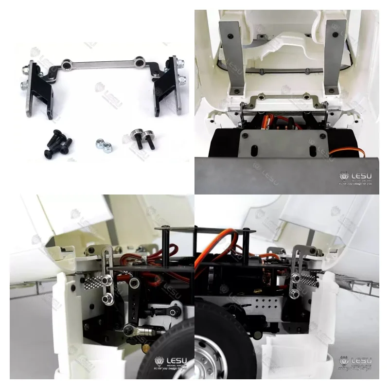 LESU Model 1/14 RC FH16 Cab Hinge Bracket LESU G-6241 For Tamiya RC 1 14 Truck FH16 750 Remote Control Parts Accessories DIY