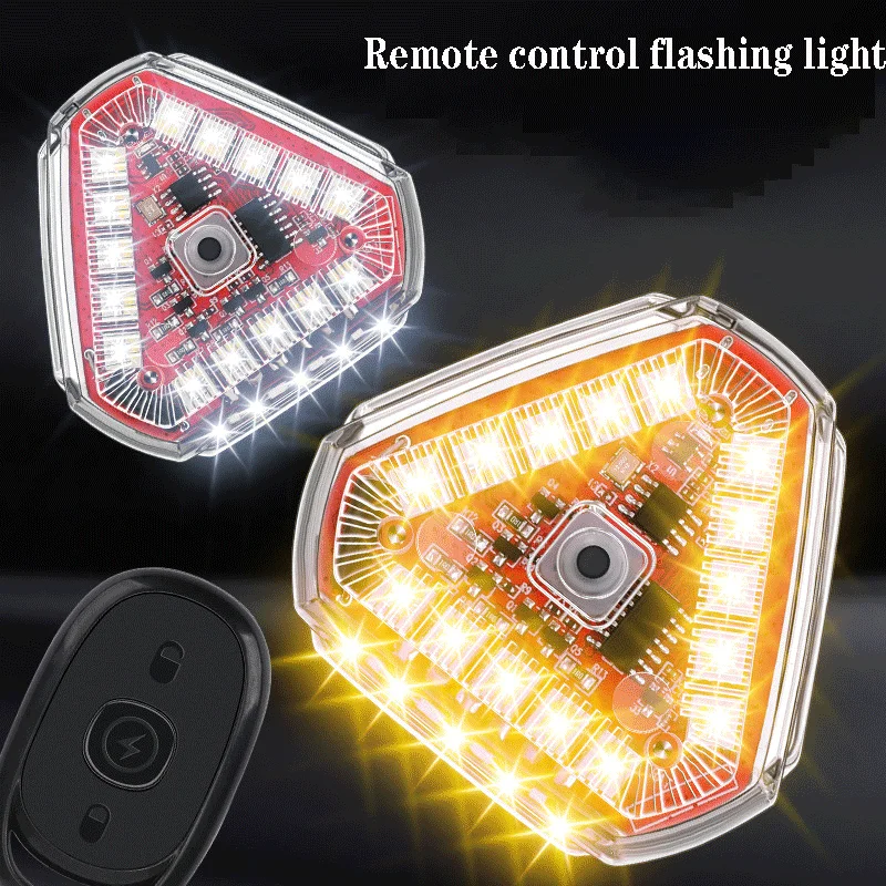 

1/2PC Wireless LED Strobe Light Remote Control Warning Lamp Flash Indicator Anti-collision For Car Auto Motorcycle Drone Cruise