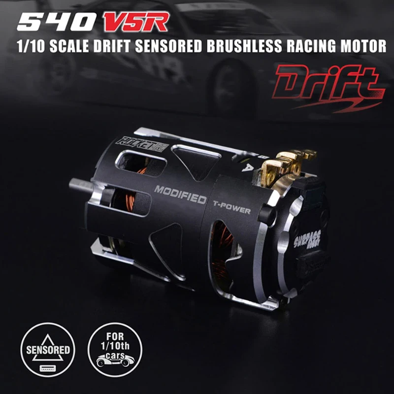 

Радиоуправляемый автомобиль Surpasshobby Rocket 540 V5R с сенсорным бесщеточным гоночным двигателем для дрифта для 1/10 1/12 1/14 RC Car Competition Модифицированный грузовик