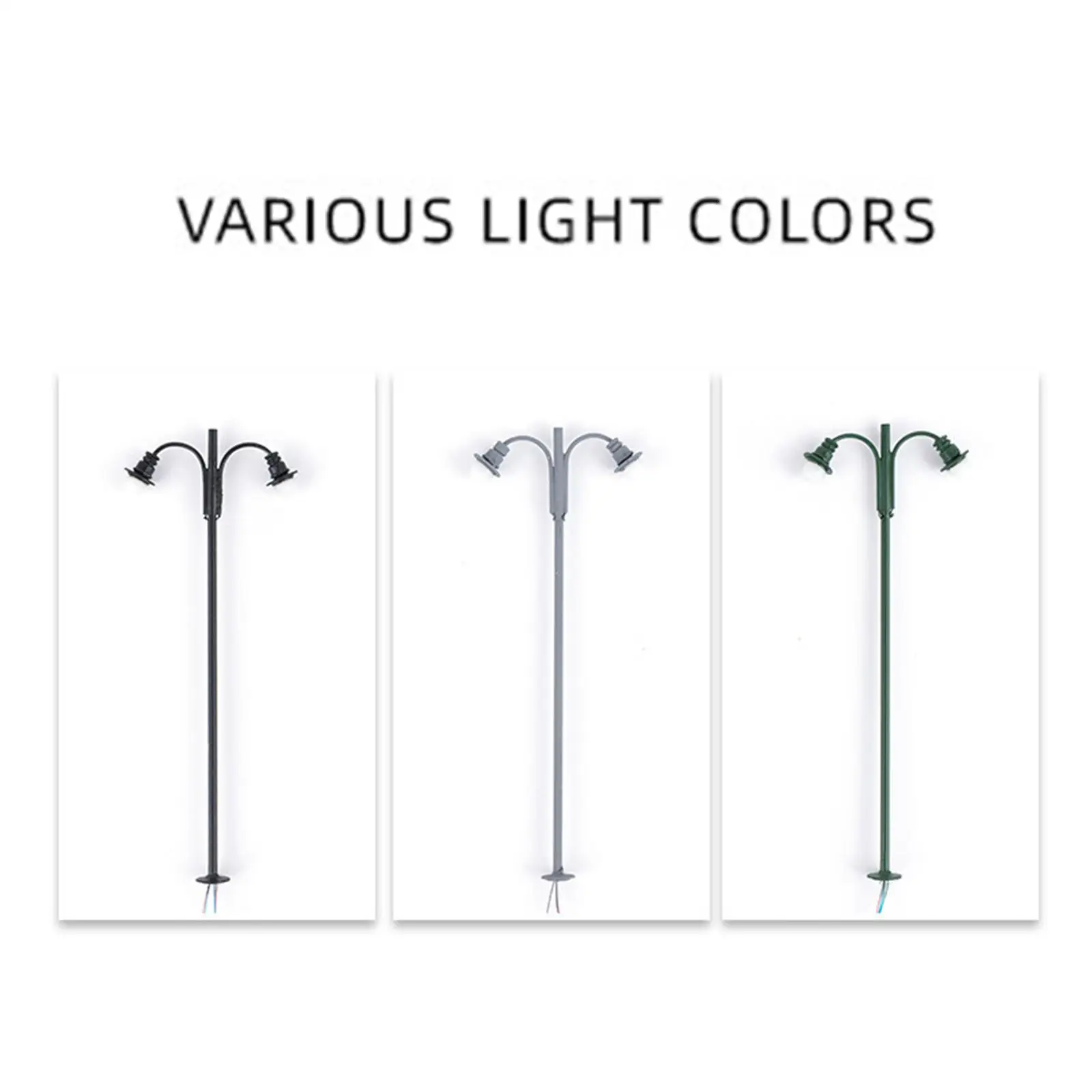 Scale Buildings Lights Miniature LED Street Lamp Model 1 87 Mini Houses DIY Kit for Garden Railway Decor