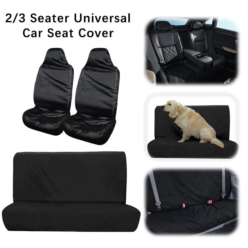 2/3 Seater Universal Car Seat Cover Waterproof Oxford Cloth Dustproof Repair Pull Cargo Car Van Truck Seat Protective Cover